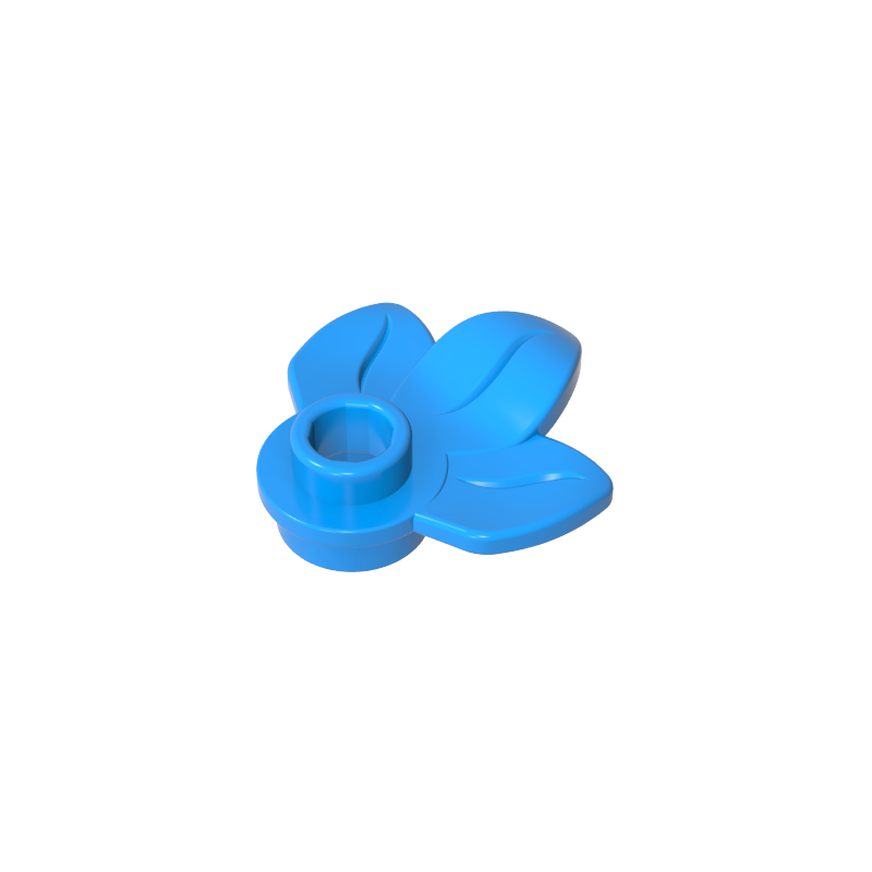 Plant, Plate 1 x 1 Round with 3 Leaves
