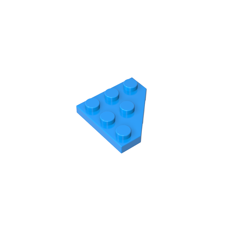 Wedge Plate 3 x 3 Cut Corner