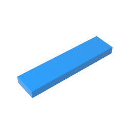 Tile 1 x 4 with Groove