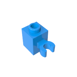 Brick Special 1 x 1 with Clip Vertical [Open O Clip, Hollow Stud]