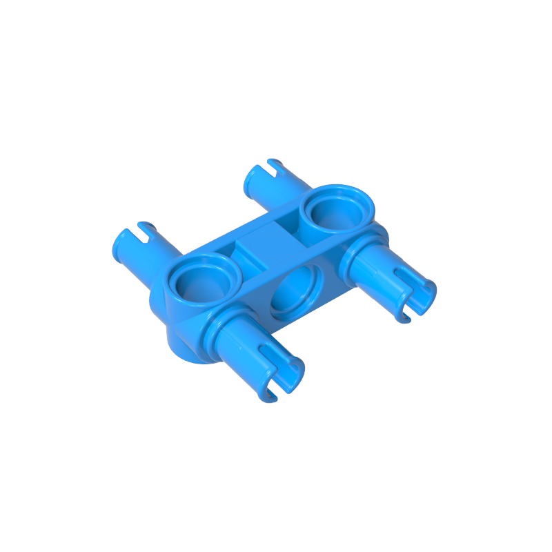 Technic Pin Connector Hub Perpendicular 3L with 4 Pins