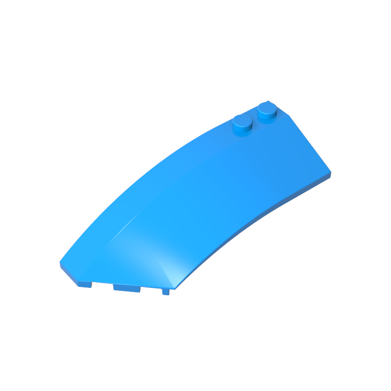 Wedge Curved 8 x 3 x 2 Open Left [Plain] - Color ID 51
