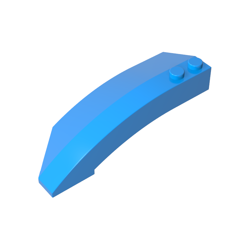 Wedge Curved 8 x 3 x 2 Open Right - Color ID 51