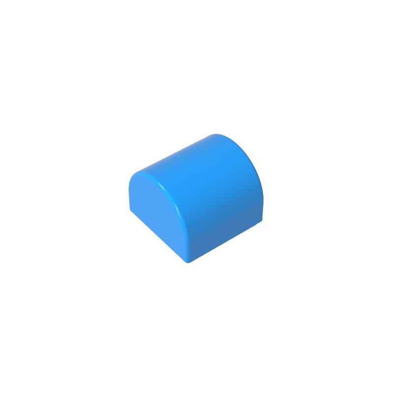 Brick Curved 1 x 1 x 2/3 Double Curved Top, No Studs