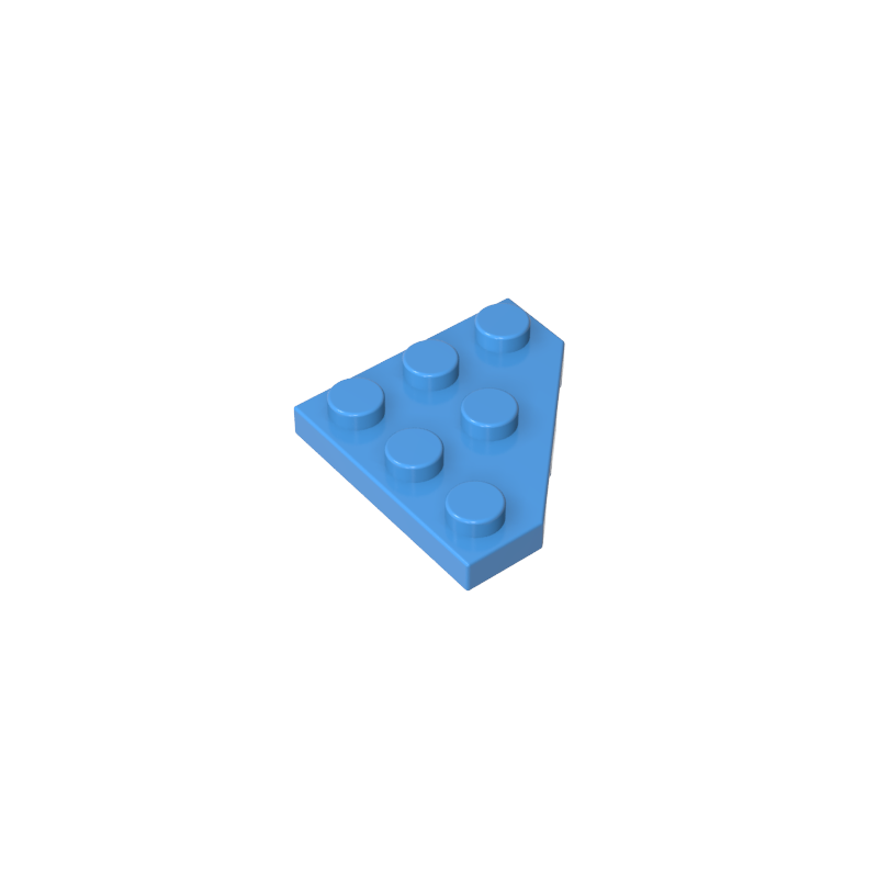 Wedge Plate 3 x 3 Cut Corner