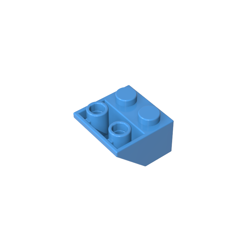 Slope Inverted 45° 2 x 2 [Ovoid Bottom Pin, Bar-sized Stud Holes]