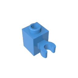 Brick Special 1 x 1 with Clip Vertical [Open O Clip, Hollow Stud]