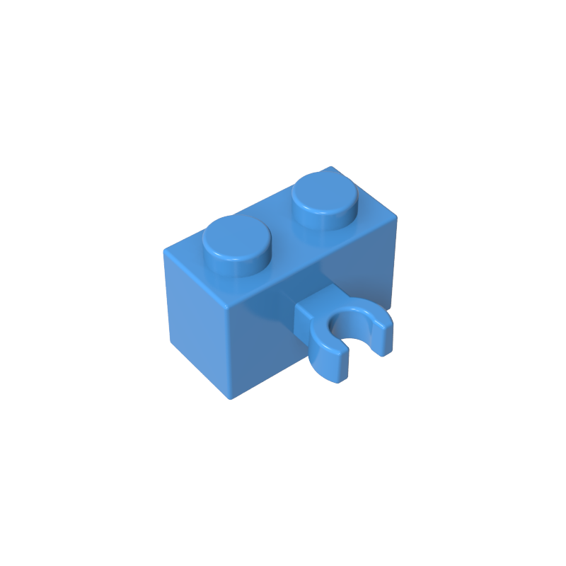 Brick Special 1 x 2 with Vertical Clip [Open O Clip]