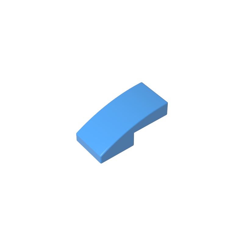 Slope Curved 2 x 1 No Studs [1/2 Bow]