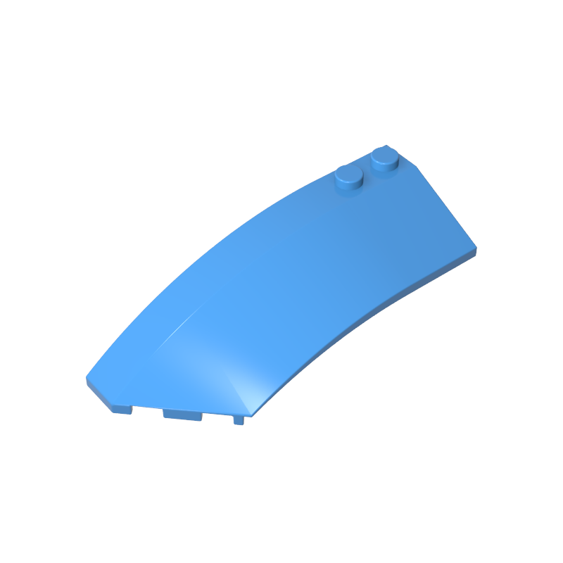 Wedge Curved 8 x 3 x 2 Open Left [Plain] - Color ID 52