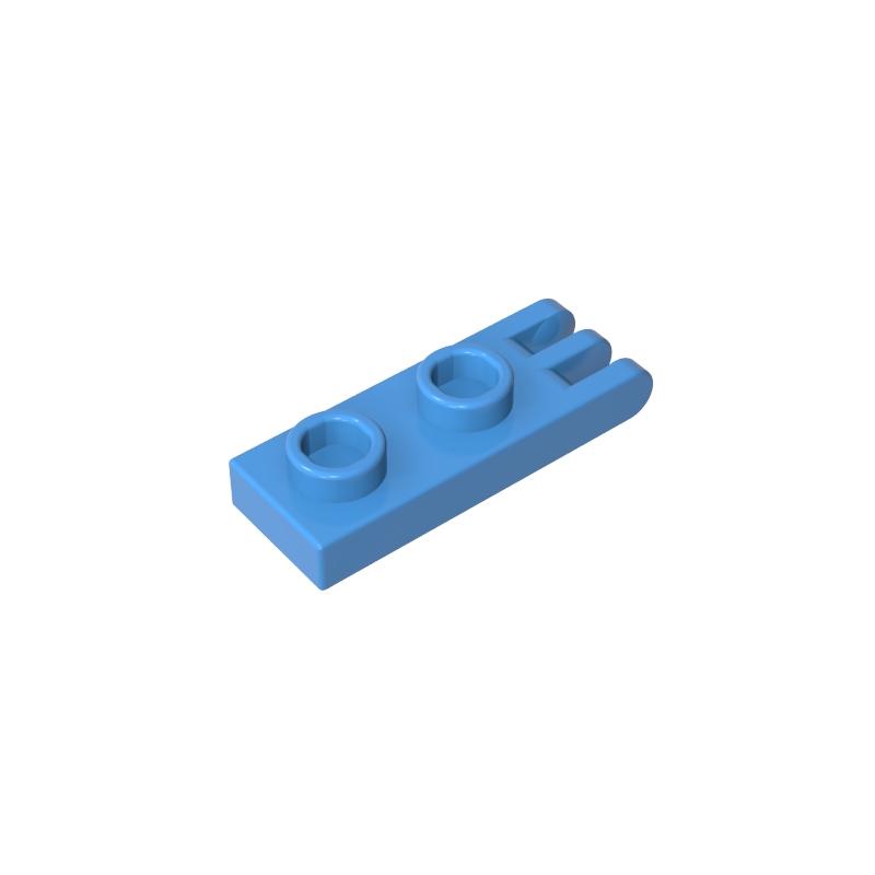 Hinge Plate 1 x 2 with 3 Fingers and Hollow Studs - Color ID 52