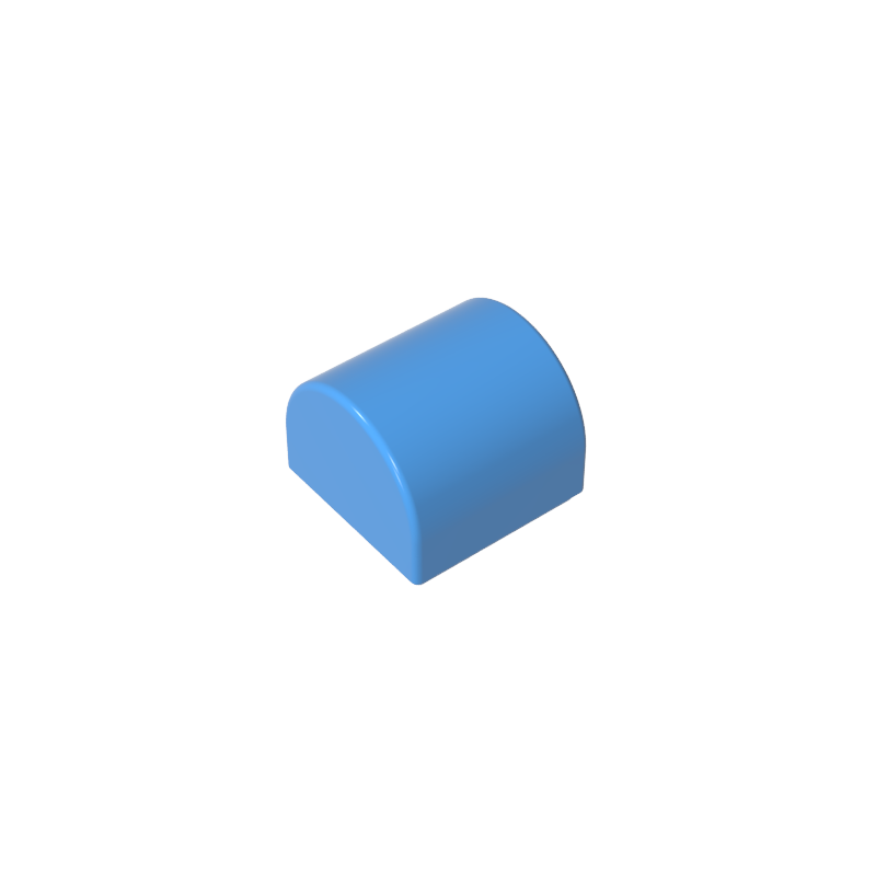 Brick Curved 1 x 1 x 2/3 Double Curved Top, No Studs