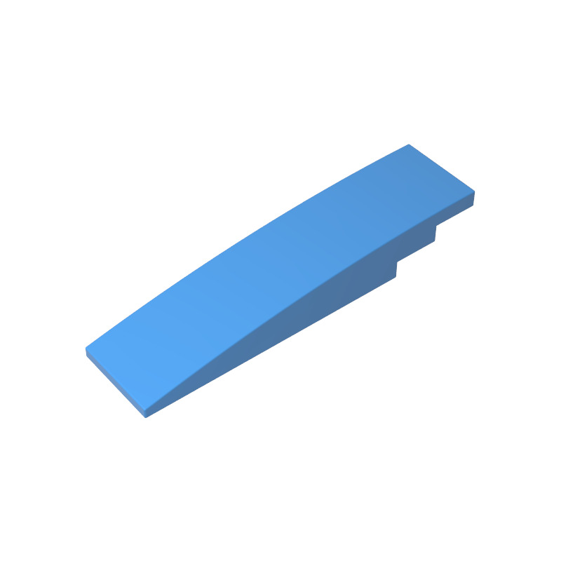 Slope Curved 8 x 2 No Studs - Color ID 52