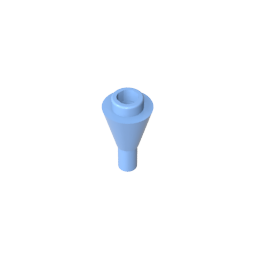 Cone 1 x 1 Inverted with Bar at Bottom (Ice Cream Cone)
