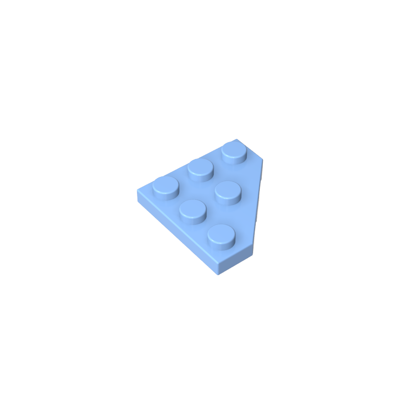 Wedge Plate 3 x 3 Cut Corner
