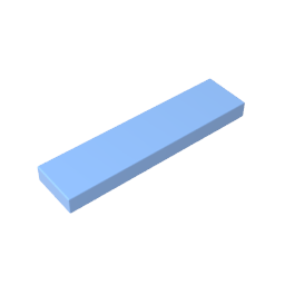 Tile 1 x 4 with Groove