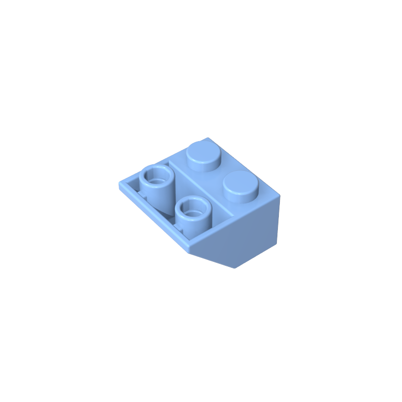 Slope Inverted 45° 2 x 2 [Ovoid Bottom Pin, Bar-sized Stud Holes]