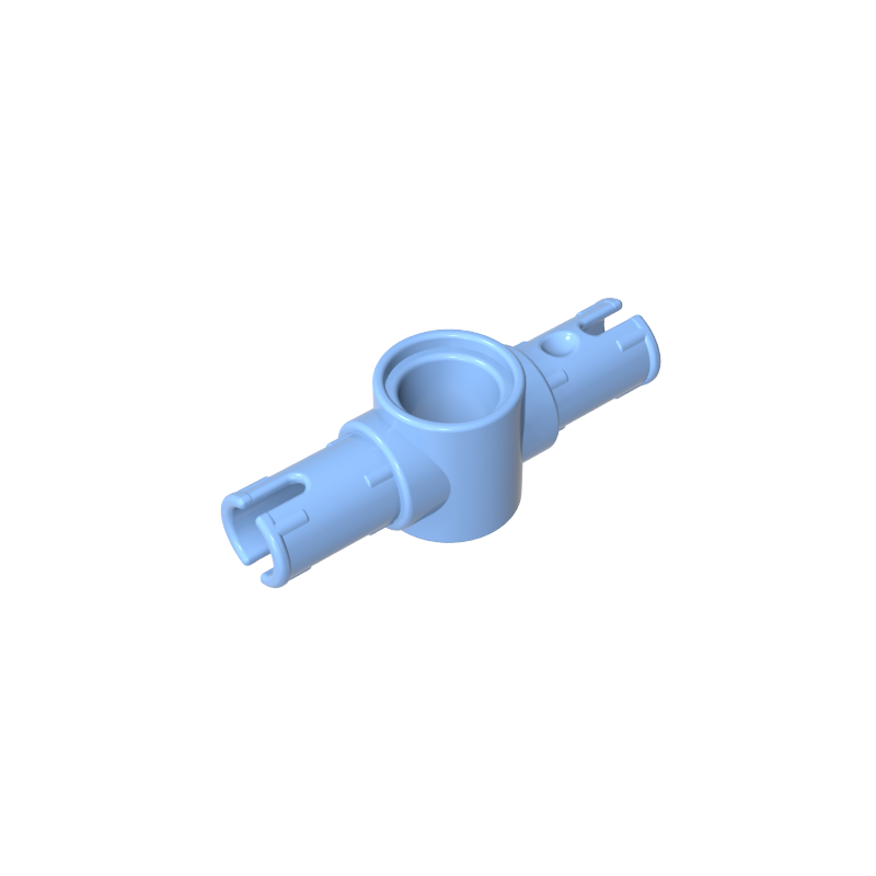 Technic Pin Connector Hub with 2 Pins with Friction Ridges Lengthwise [Big Squared Pin Holes]