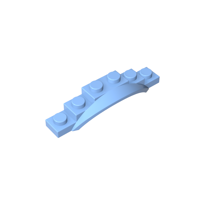 Wheel Arch, Mudguard, 1 1/2 x 6 x 1 [Arch Extended] - Color ID 53