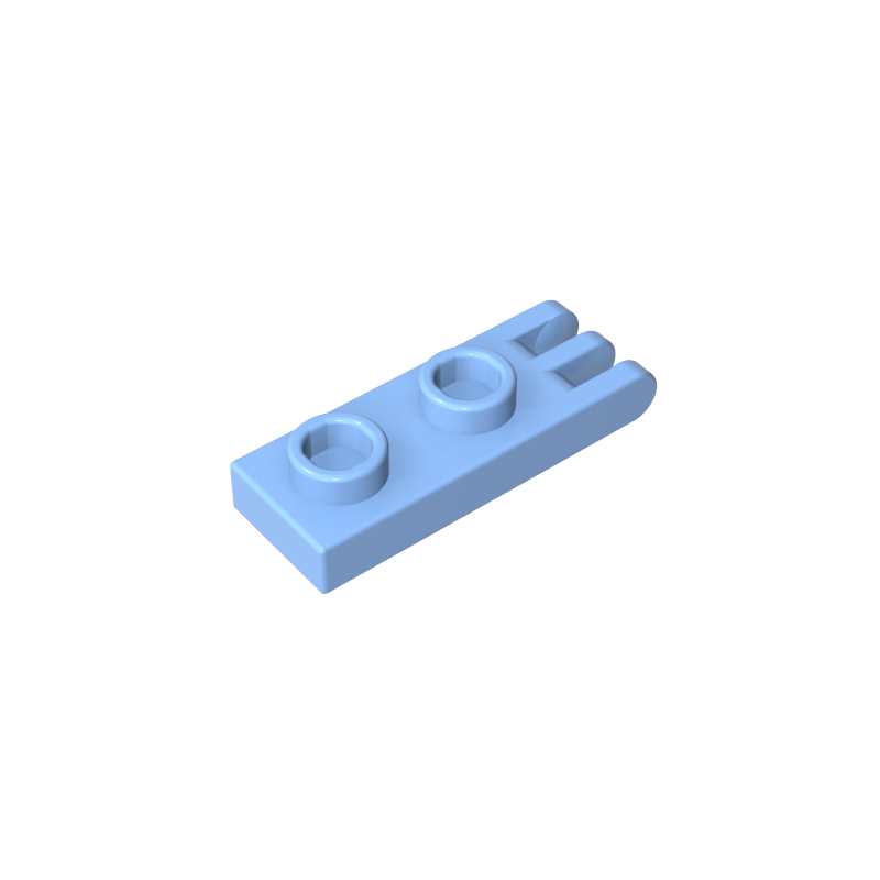 Hinge Plate 1 x 2 with 3 Fingers and Hollow Studs - Color ID 53
