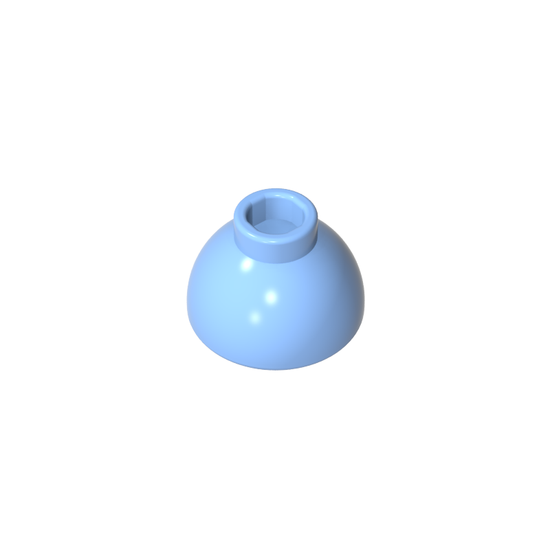 Brick Round 1.5 x 1.5 Dome Top [Plain]