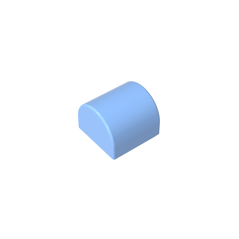 Brick Curved 1 x 1 x 2/3 Double Curved Top, No Studs