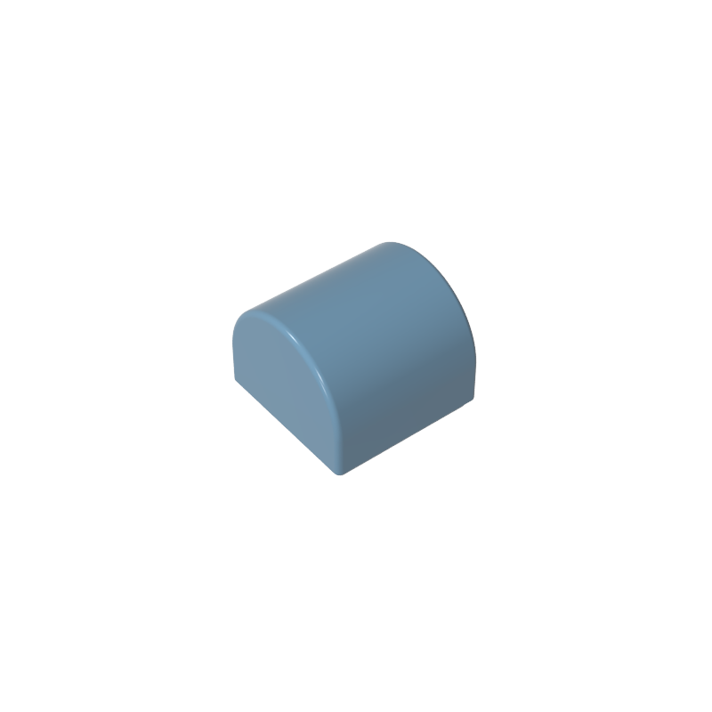 Brick Curved 1 x 1 x 2/3 Double Curved Top, No Studs