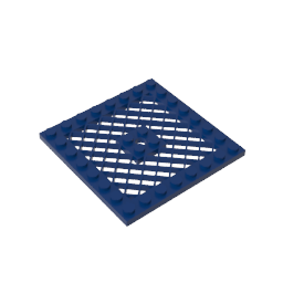 Plate Special 8 x 8 with Grille [Hole in Center]