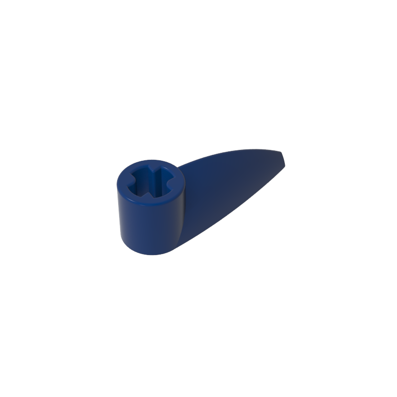 Technic Tooth 1 x 3 with Axle Hole [Rounded Underside]