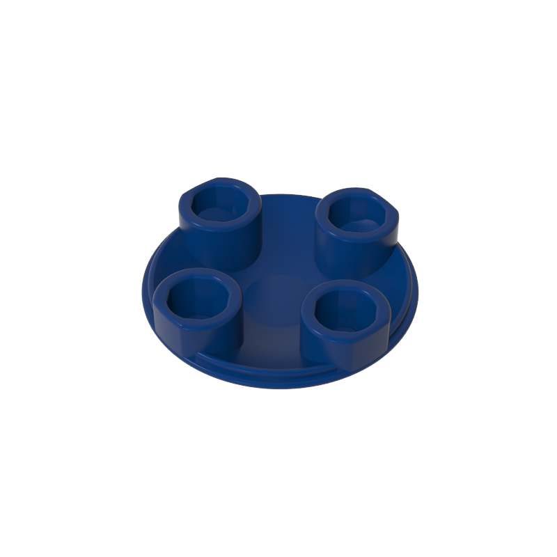 Plate Round 2 x 2 with Rounded Bottom [Boat Stud]