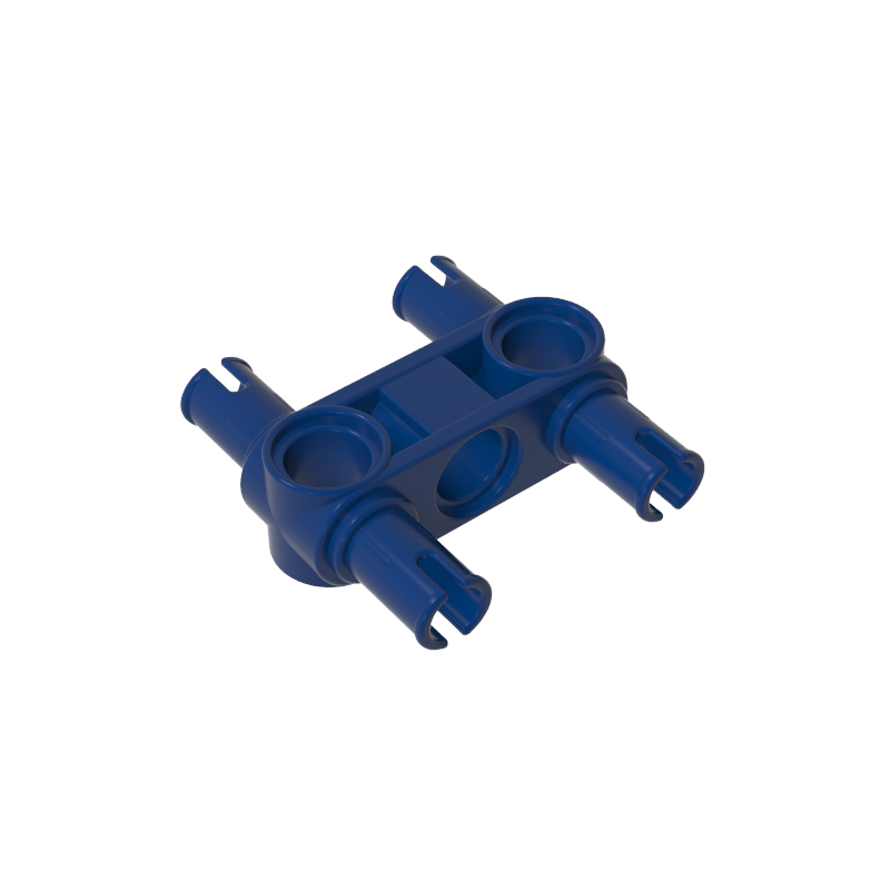 Technic Pin Connector Hub Perpendicular 3L with 4 Pins