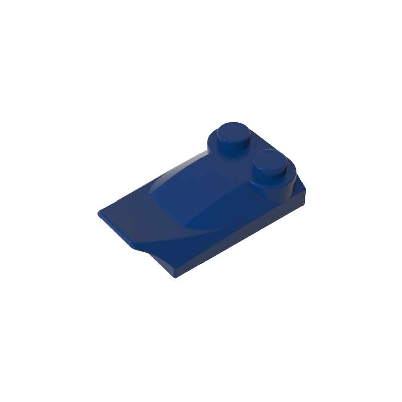 Wedge Curved 2 x 3 x 2/3 Two Studs, Wing End - Color ID 55