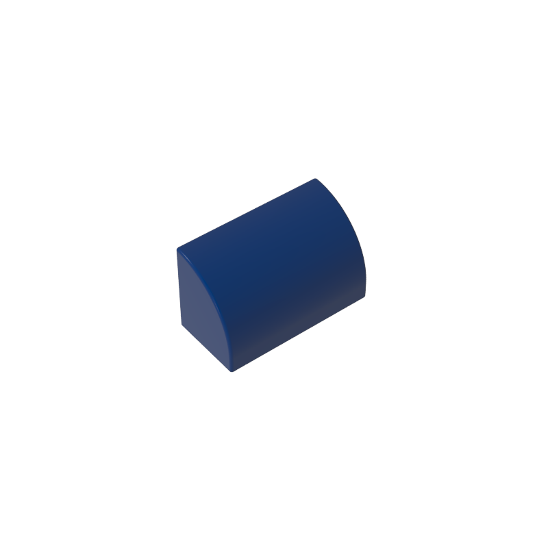 Brick Curved 1 x 2 x 1 No Studs - Color ID 55