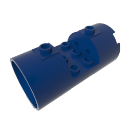 Cylinder 3 x 6 x 2 2/3 Horizontal Open Studs - Color ID 55