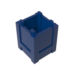 Container Box 2 x 2 x 2 - Top Opening - Color ID 55