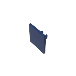 Road Sign Clip-on 2 x 2 Square [Thick Open O Clip] - Color ID 55