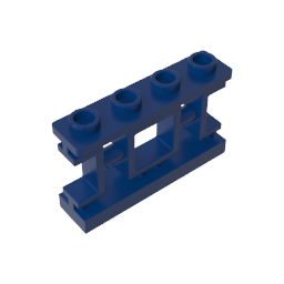 Fence 1 x 4 x 2 Ornamental Asian Lattice with 4 Studs - Color ID 55