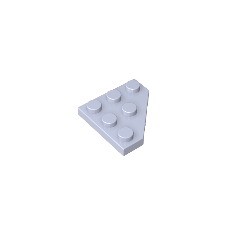Wedge Plate 3 x 3 Cut Corner