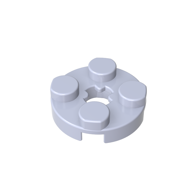 Plate Round 2 x 2 with Axle Hole Type 1 (+ Opening)