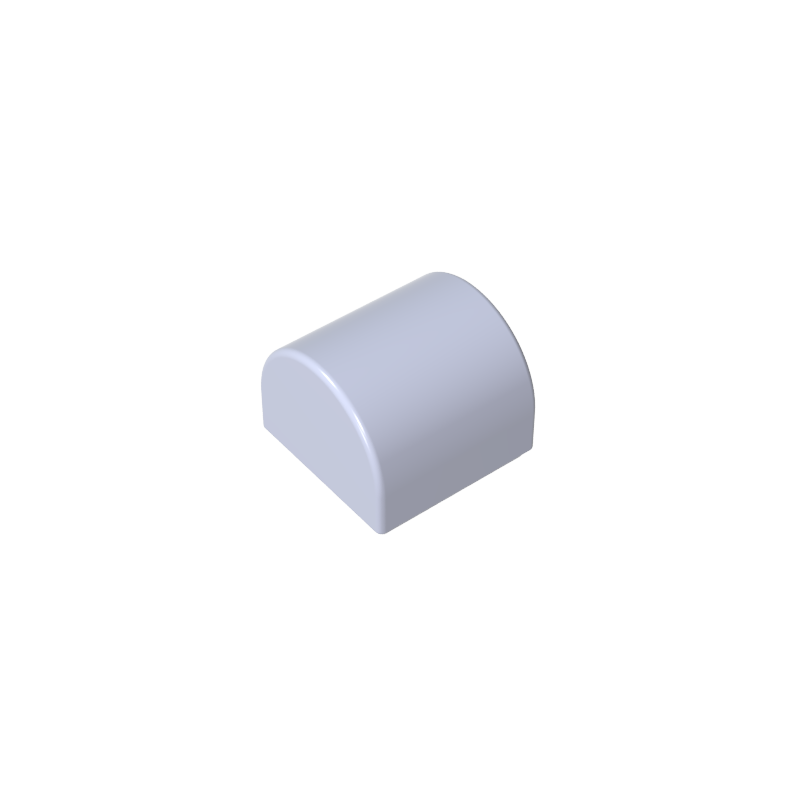 Brick Curved 1 x 1 x 2/3 Double Curved Top, No Studs