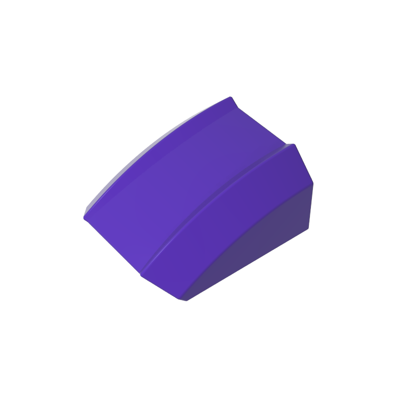 Slope Curved 2 x 2 with Lip, No Studs