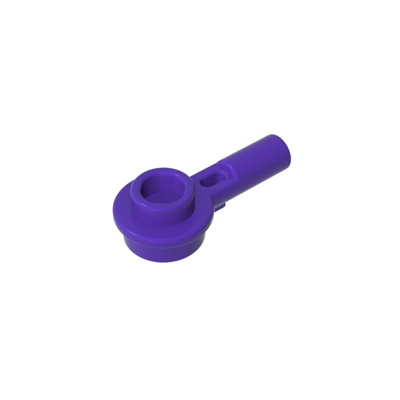 Plate Round 1 x 1 with Hollow Stud and Horizontal Bar 1L