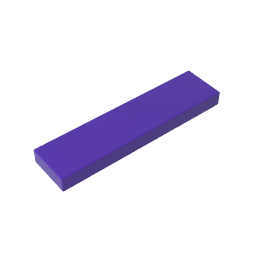 Tile 1 x 4 with Groove