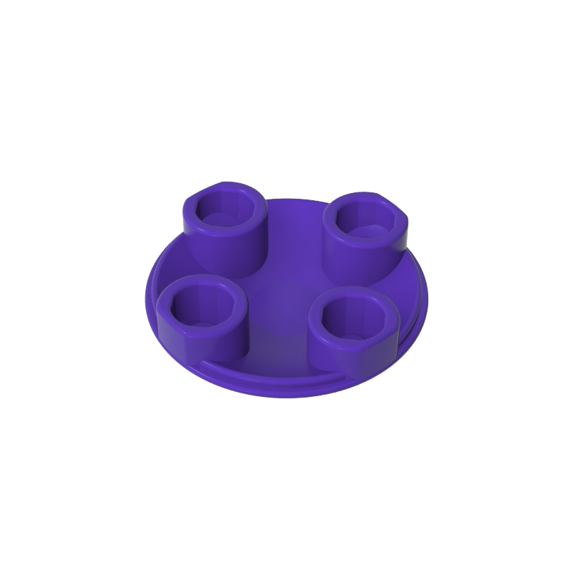 Plate Round 2 x 2 with Rounded Bottom [Boat Stud]