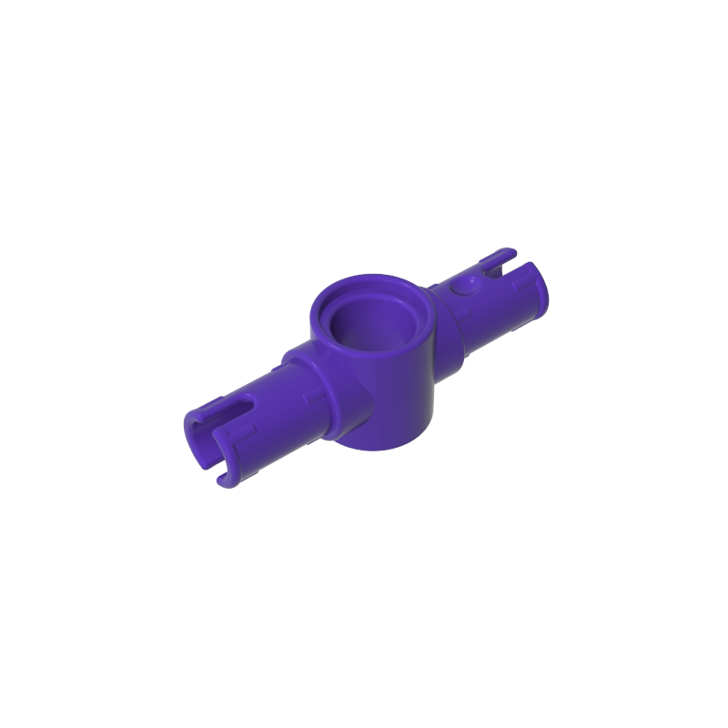 Technic Pin Connector Hub with 2 Pins with Friction Ridges Lengthwise [Big Squared Pin Holes]