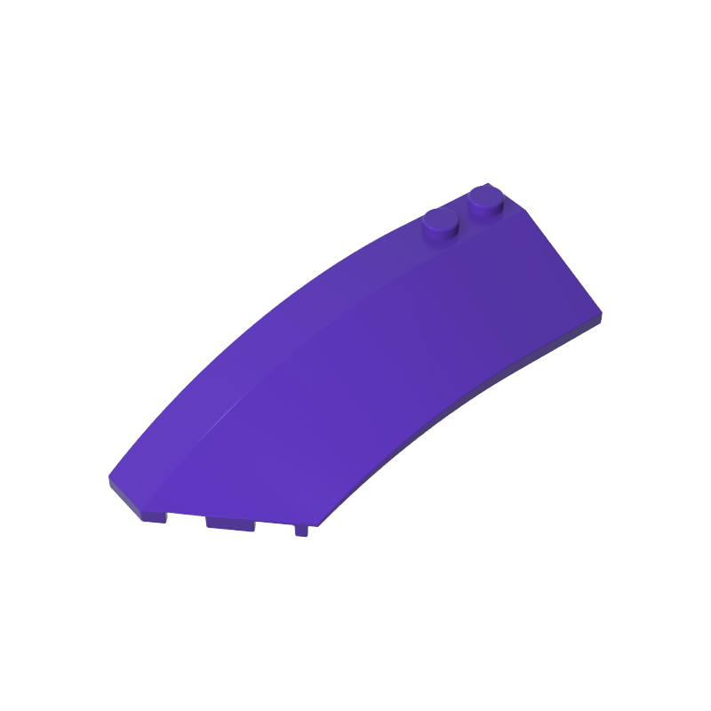 Wedge Curved 8 x 3 x 2 Open Left [Plain] - Color ID 60