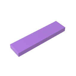 Tile 1 x 4 with Groove