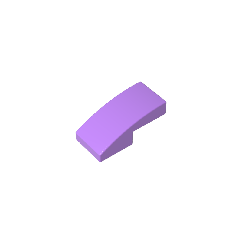 Slope Curved 2 x 1 No Studs [1/2 Bow]