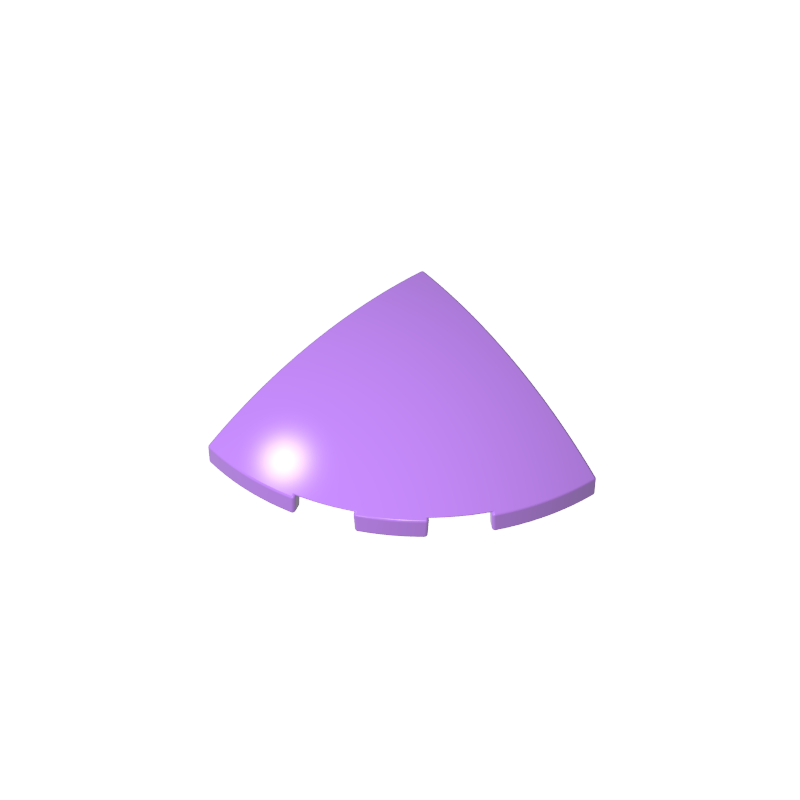 Brick Round Corner, Curved 3 x 3 x 1 Quarter Circle