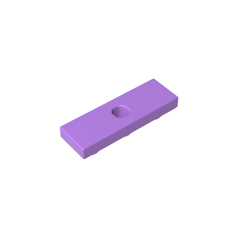 Tile Special 1 x 3 Inverted with Center Hole - Color ID 62